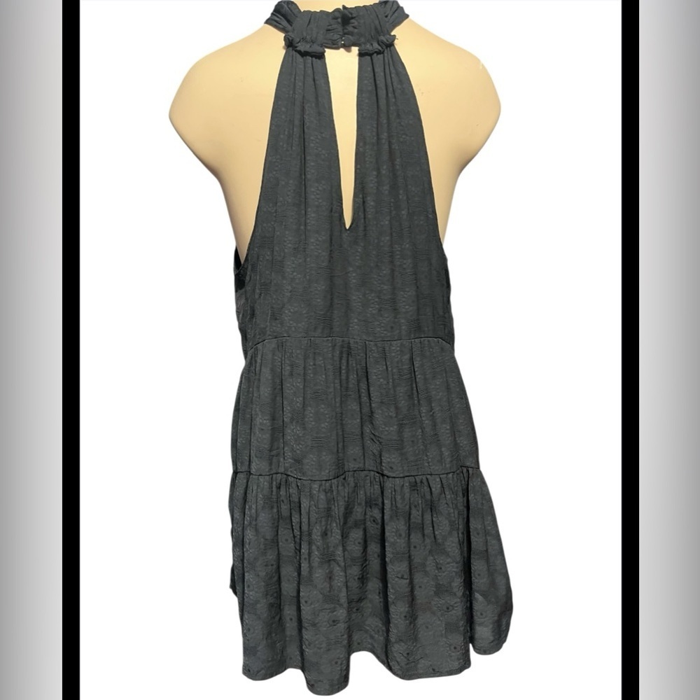 Anthropologie Dark Blue Halter Blouse - Picture 4 of 16